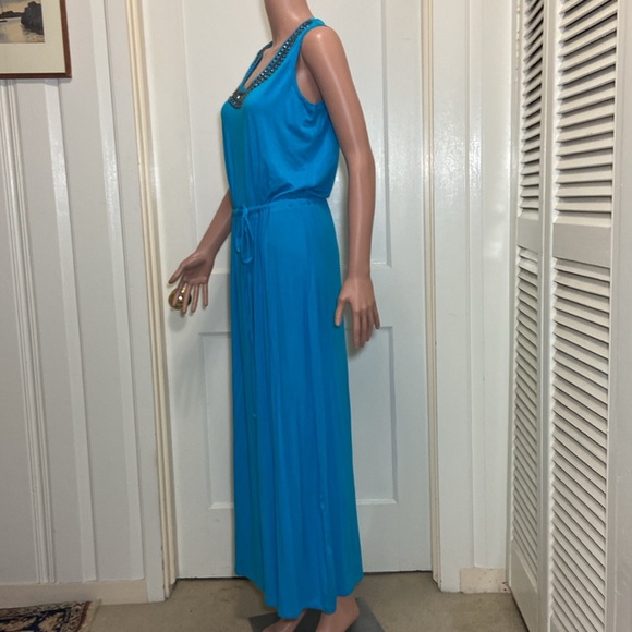 Large Kyle by Kyle Richards Sleeveless Aquamarine Maxi Dress - Picture 4 of 16